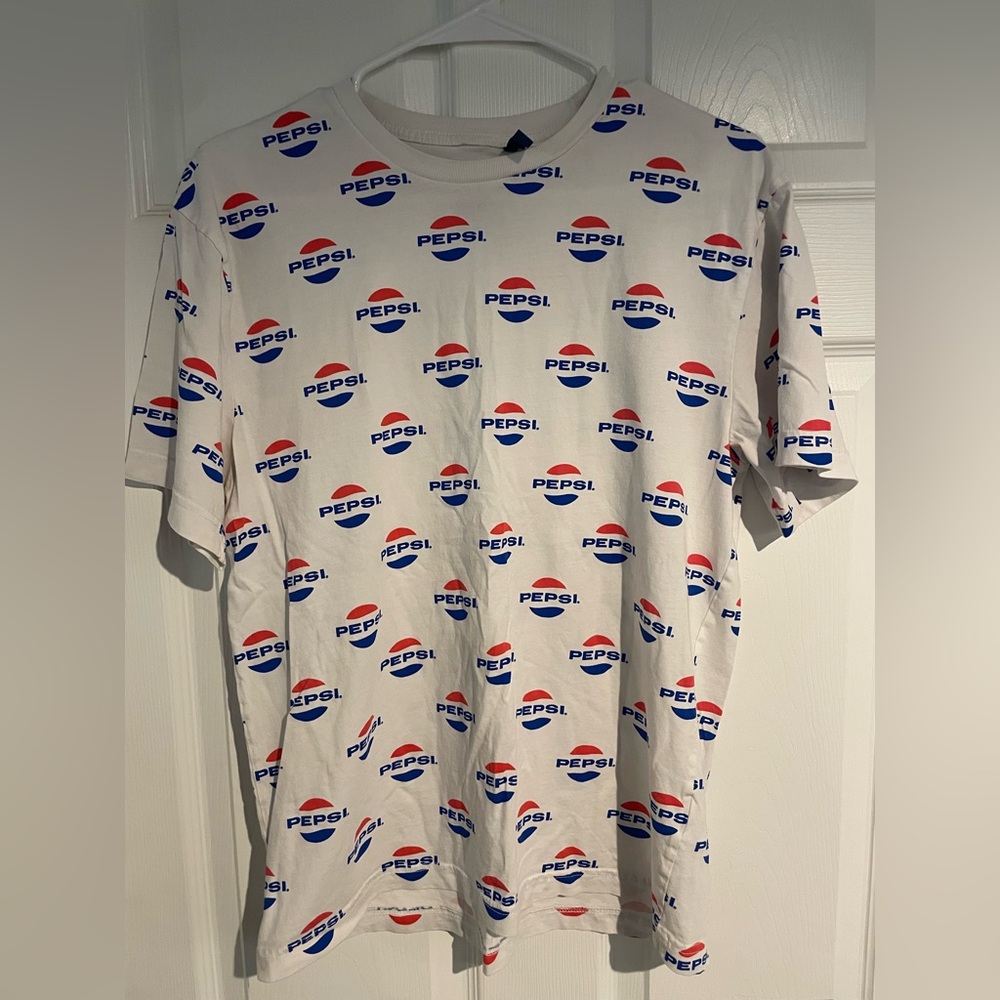 H&M White Pepsi Logo T-Shirt